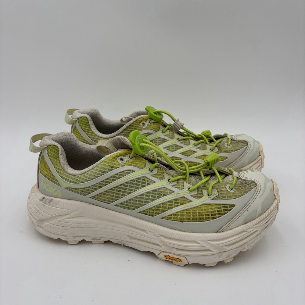 Hoka One One Mafate Speed 2 Running Shoes Women's Size 8 Green White Trail